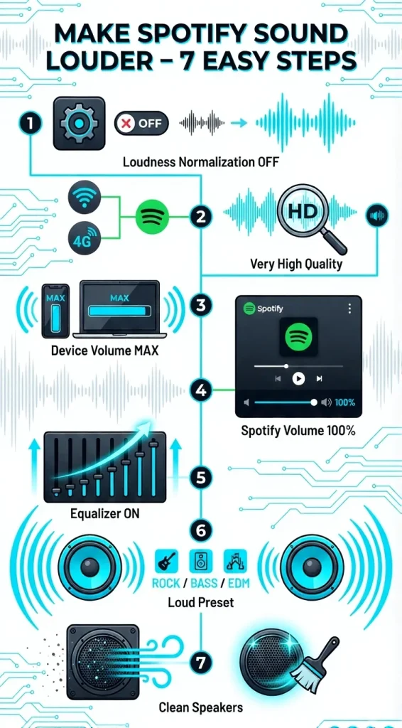 7 Easy Steps to Make Spotify Sound Louder