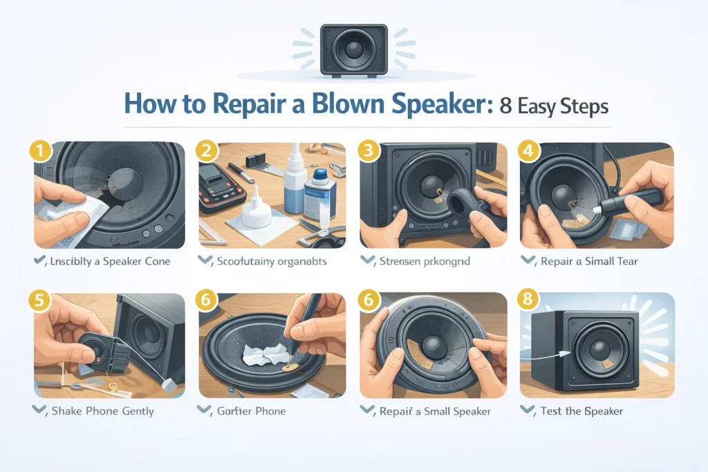 How to Repair a Blown Speaker 8 Easy Steps